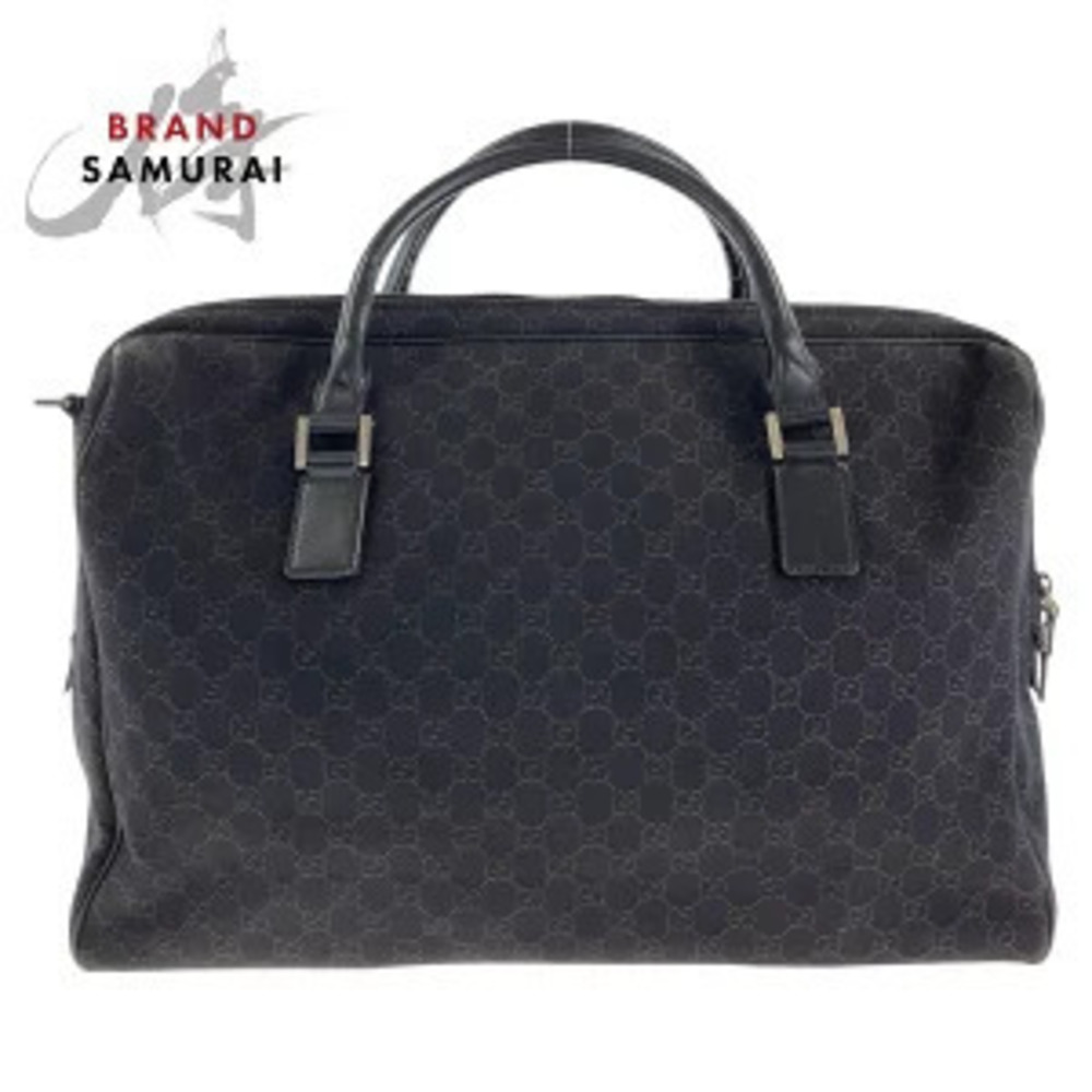 Gucci Boston bag dark brown GG canvas leather